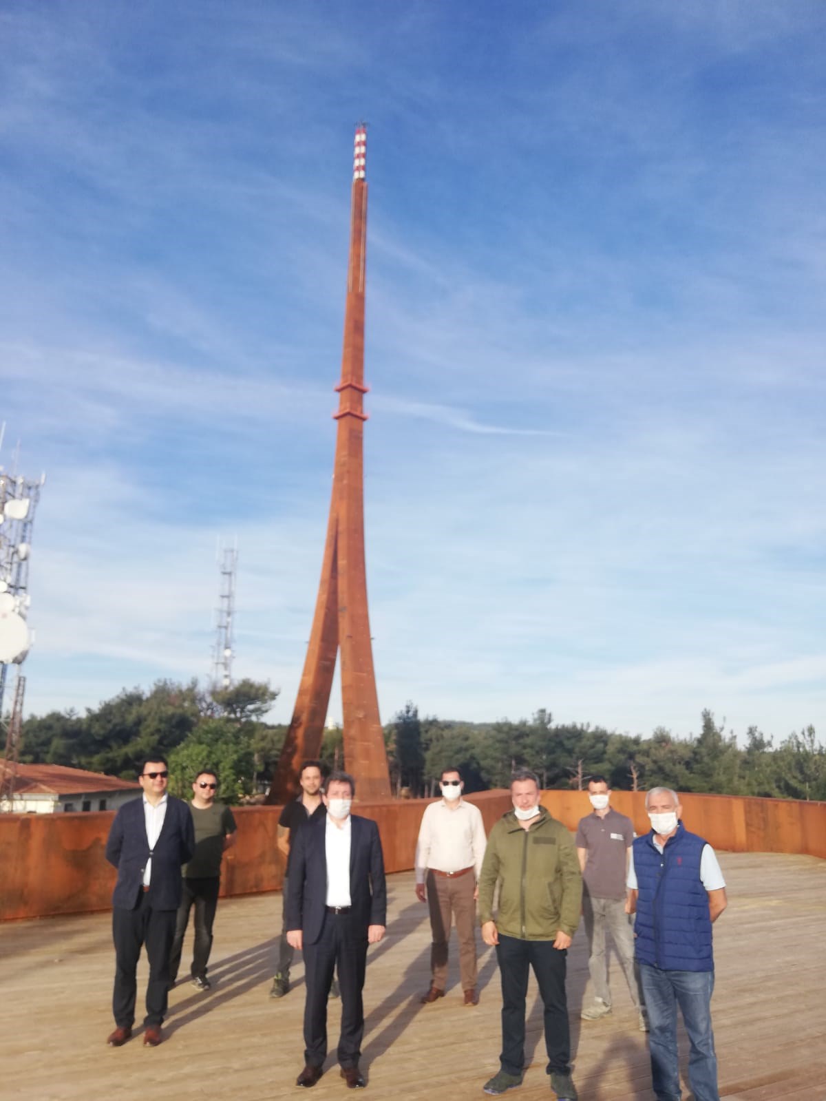 canakkale radar tepesi cevreci proje karasal sayisal radyo televizyon verici kulesi ve teras alanlari ile daha modern ve estetik gorunume kavusacak